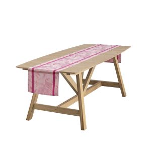 A L'orangerie - Pink Runner by Le Jacquard Francais