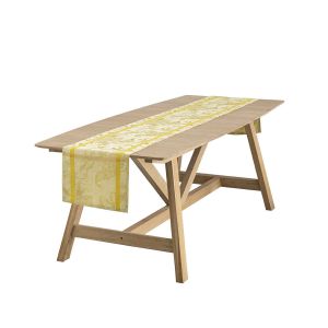 A L'orangerie - Yellow Runner by Le Jacquard Francais