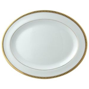Athena Gold Oval Platter by Bernardaud