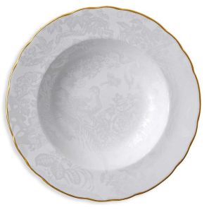 Aves Pearl Rim Soup by Royal Crown Derby