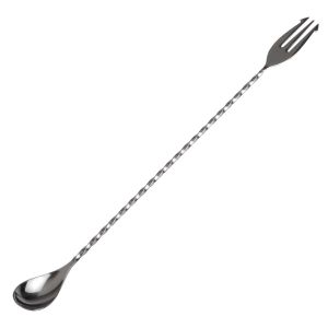 Bar Spoon Trident Stainless Steel 30 Cm by Japanese Bar Tools