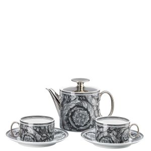 Barocco Haze Tea Set for Two (Incl. Tea Pot & 2 Tea Cups/Saucers) by Versace