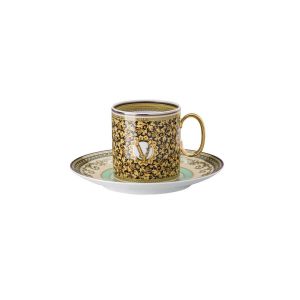 Barocco Mosaic Coffee Cup & Saucer 6 in by Versace