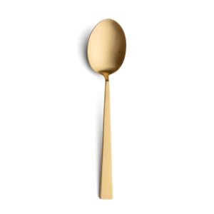 Bauhaus Matte Gold Serving Spoon by Cutipol