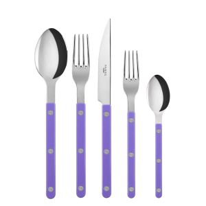 Bistrot Mauve 5 pc place setting by Sabre