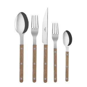 Bistrot Teak 5 pc place setting by Sabre