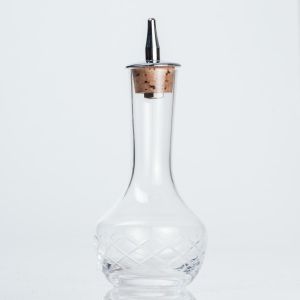 Bitters Bottle Yarai Cut W/Cork 85ml by Japanese Bar Tools