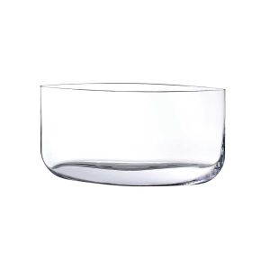 Blade Vase Wide Clear by Nude Glass