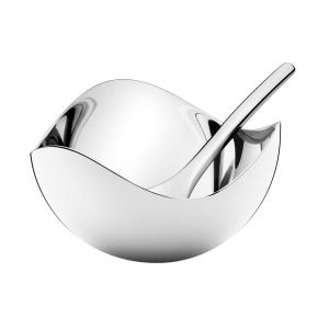 Bloom Salt Cellar & Spoon by Georg Jensen