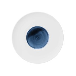 Blue Silent Coupe Plate, Medium by Hering Berlin