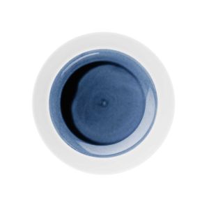 Blue Silent Shallow Plate, High Rim by Hering Berlin
