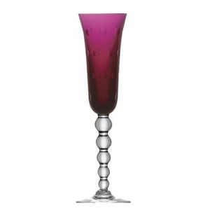 Bubbles Amethyst Champagne Flute by Saint Louis