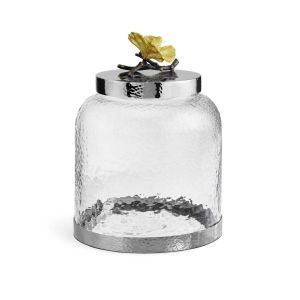Butterfly Ginkgo Cookie Jar by Michael Aram