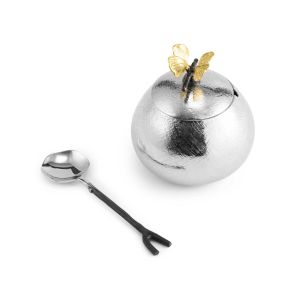 Butterfly Ginkgo Pot With Spoon by Michael Aram