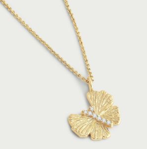 Butterfly Gold Necklace by Anabel Aram