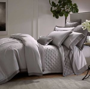 Celeste Shadow King Flat Sheet by Home Treasures