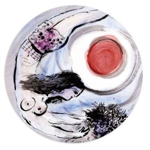 Chagall Dinner Plates Box Set/6 by Bernardaud