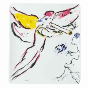 Chagall Red Angel Tray by Bernardaud