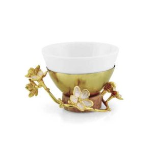 Cherry Blossom Porcelain Dipping Bowl by Michael Aram