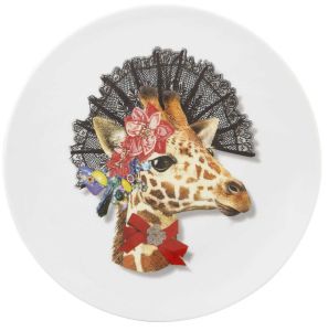 Christian Lacroix - Love Who You Want Dessert Plate &quotDona Jirafa &quot by Vista Alegre