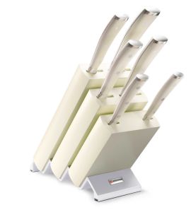 Classic Ikon Creme 7-Pcs. Knife Block Set - Creme Block by Wusthof Trident