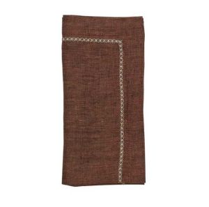 Classic Napkin Brown Set Of 4 by Kim Seybert