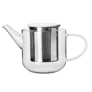 Coppa Glass Teapot With White Handle by ASA Selection