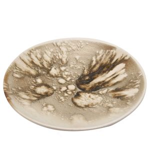 Cream/Brown Bowl/Centerpiece by KH Wurtz