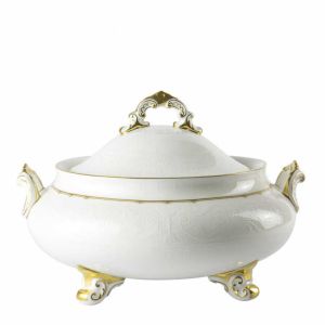 Darley Abbey Pure Gold Covered Vegetable Dish by Royal Crown Derby