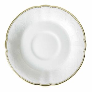 Darley Abbey Pure Gold Tea Saucer by Royal Crown Derby