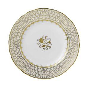 Darley Abbey White Accent Plate by Royal Crown Derby