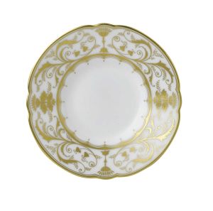 Darley Abbey White Coffee Saucer by Royal Crown Derby