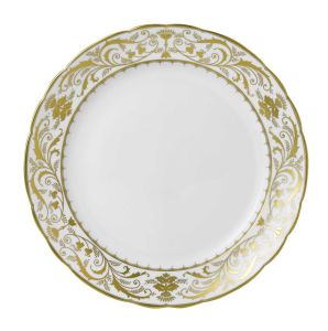 Darley Abbey White Round Chop Dish by Royal Crown Derby