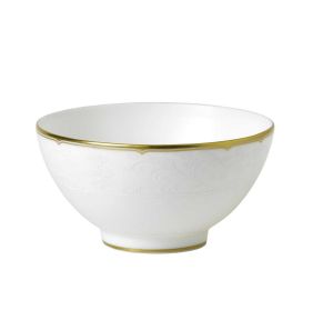 Derby Abbey Pure Gold Footed Rice Bowl by Royal Crown Derby