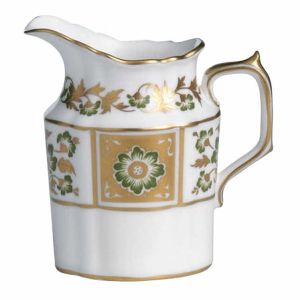 Derby Panel Green Cream Jug by Royal Crown Derby
