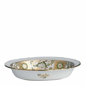 Derby Panel Green Open Vegetable Dish by Royal Crown Derby