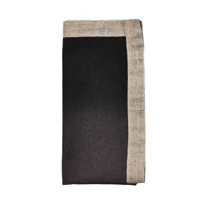 Dip Dye Napkin Gray/Black Set Of 4 by Kim Seybert