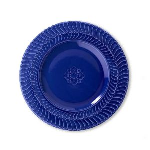 Double Rouche Blue Dessert Plate by Buccellati