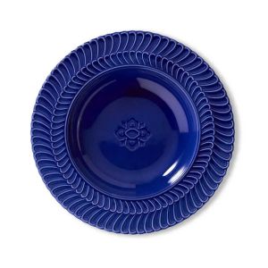 Double Rouche Blue Rim Soup by Buccellati