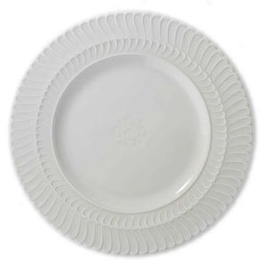 Double Rouche White Dinner Plate by Buccellati