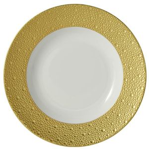 Ecume Gold Rim Soup - 9 In. by Bernardaud