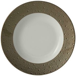Ecume Platinum Rim Soup - 9 In. by Bernardaud