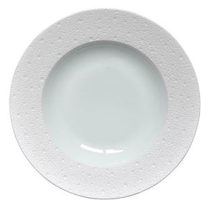 Ecume White Rim Soup - 9 In. by Bernardaud