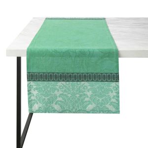 Escapade Tropicale Green Runner by Le Jacquard Francais