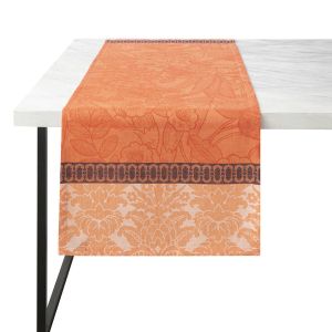 Escapade Tropicale Orange Runner by Le Jacquard Francais