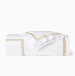 Estate White/Sand King Duvet Cover by Sferra