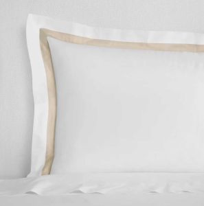Estate White/Sand King Sham by Sferra