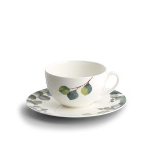 Eukalyptus Tea Cup and Saucer by Dibbern