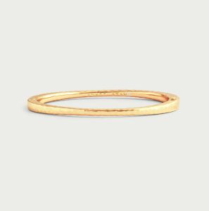 Farrier Gold Thin Hinged Bangle by Anabel Aram