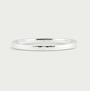 Farrier Silver Medium Hinged Bangle by Anabel Aram